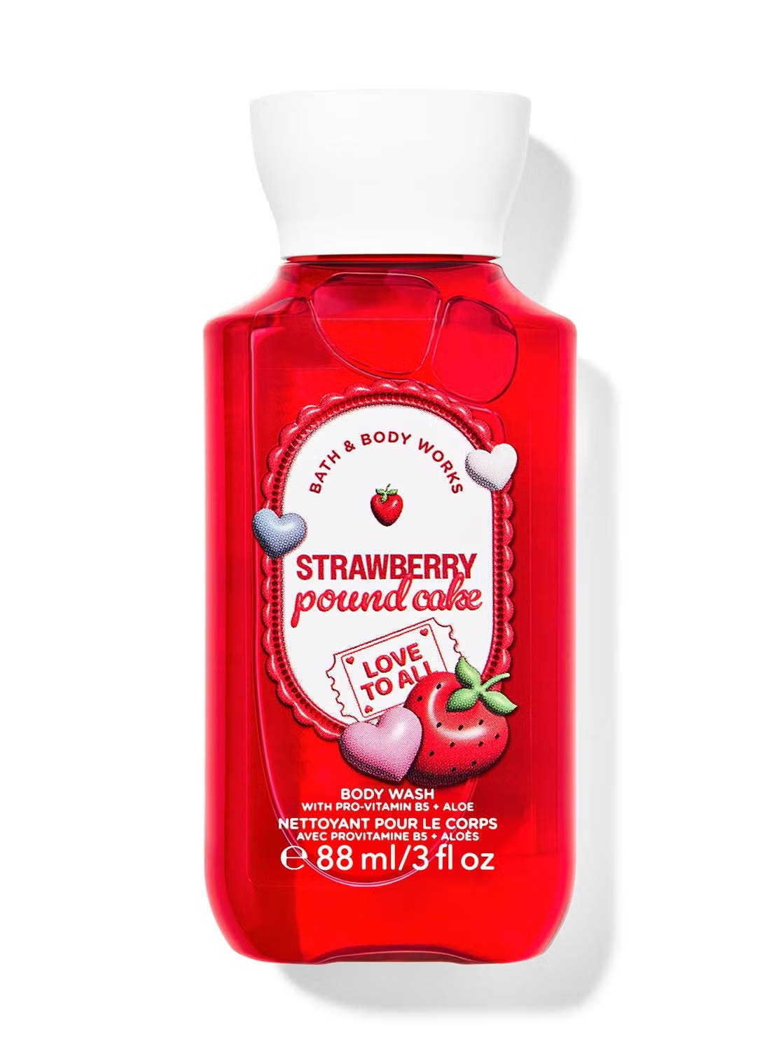 Strawberry pound cake body wash by bath & body works