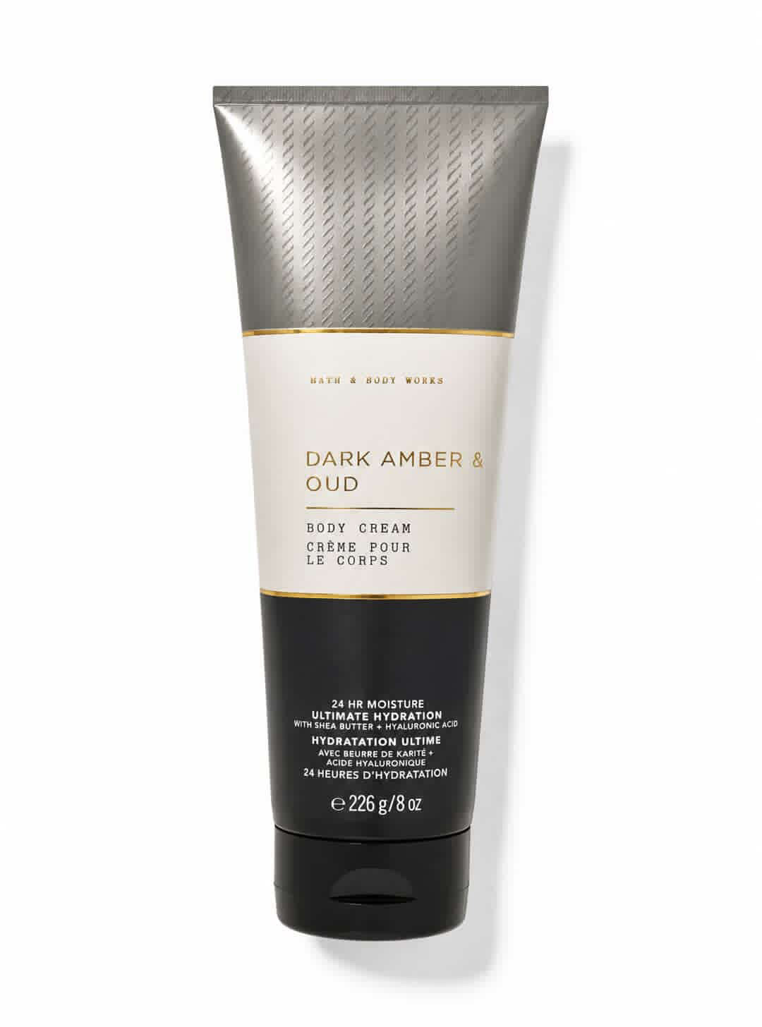 Dark amber and oud body cream by bath & body works
