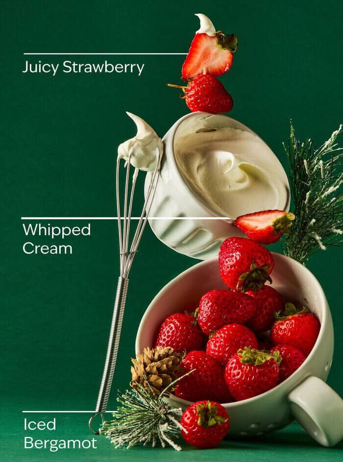 Strawberry snowflakes body cream by bath & body works